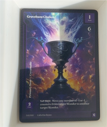 2025 Wonders of the First #545 Gravebane Chalice — front
