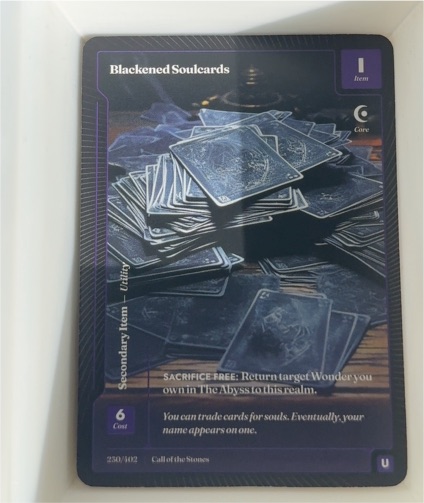 2026 Call of the Stones #230 Blackened Soulcards — front