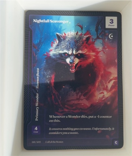 Wonders of the First - Nightfall Scavenger #581 Call of the Stones — front