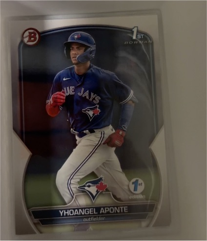2023 Bowman #BP-110 Yhoangel Aponte — front
