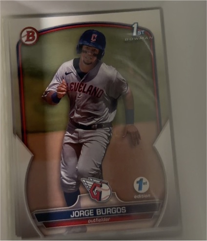 2023 Bowman Chrome #BCP-98 Jorge Burgos — front