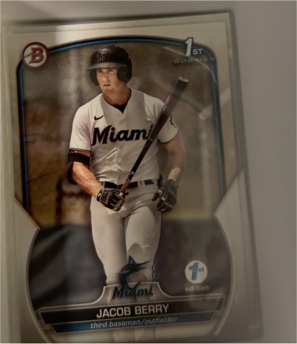 2023 Bowman #BP-108 Jacob Berry — front