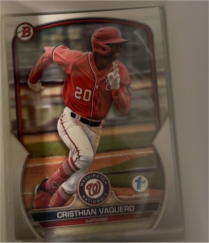 2023 Bowman Chrome Prospects #BCP-54 Cristhian Vaquero — front