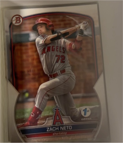 2023 Bowman #BP64 Zach Neto — front