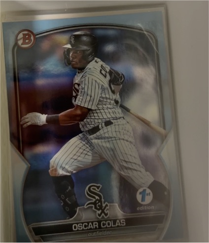 2023 Bowman Chrome #BCP-13 Oscar Colas — front
