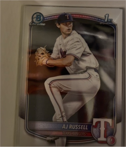 2025 Bowman Draft Chrome #BDC-51 AJ Russell — front