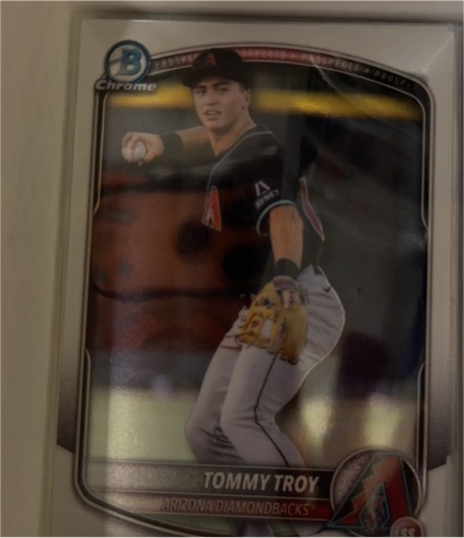 2025 Bowman Draft Chrome #BDC-36 Tommy Troy — front