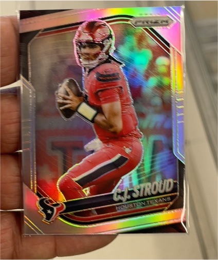 2025 Panini Prizm #143 C.J. Stroud Silver Prizm Houston Texans — front