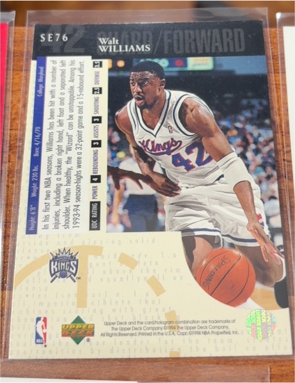1994-95 Upper Deck SE76 Walt Williams — front