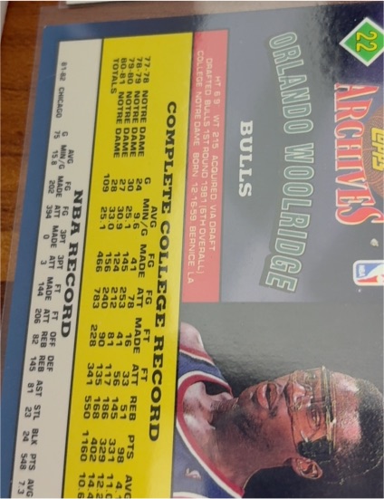 1992-93 Topps Archives #22 Orlando Woolridge — front