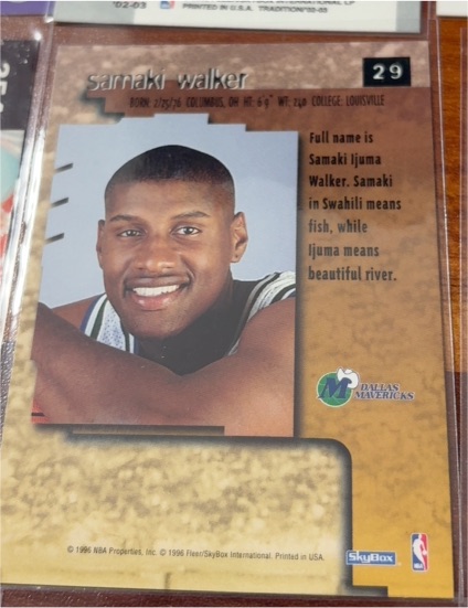 1998-99 Fleer Tradition #52 Samaki Walker — front