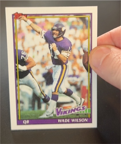 1991 Topps #377 Wade Wilson — front
