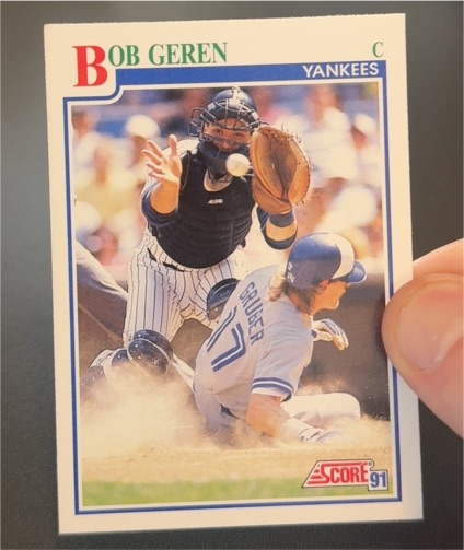 1991 Score #435 Bob Geren — front