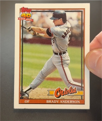 1991 Topps #97 Brady Anderson — front