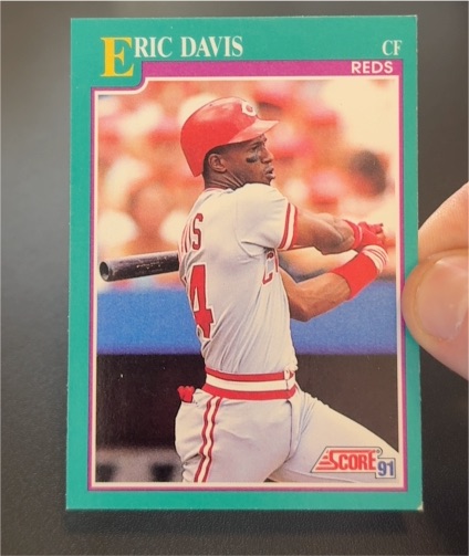 1991 Score #137 Eric Davis — front