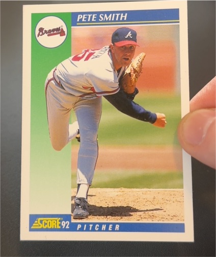 1992 Score #464 Pete Smith — front