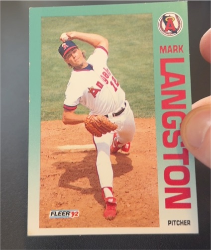 1992 Fleer #63 Mark Langston — front