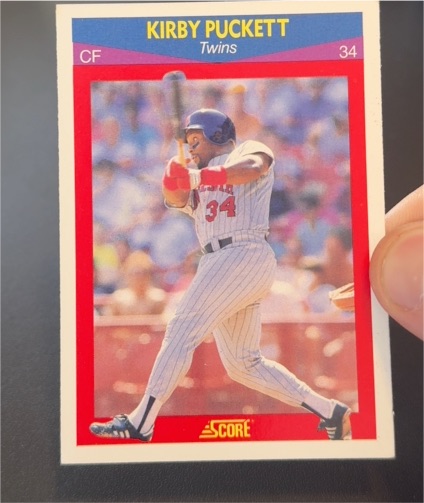 1990 Score #1 Kirby Puckett — front