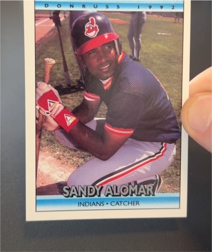 1992 Donruss #203 Sandy Alomar Jr. — front