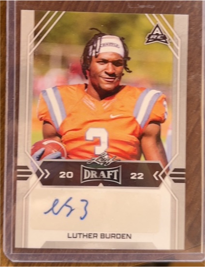 2022 Leaf Draft #BA-LB2 Luther Burden — front