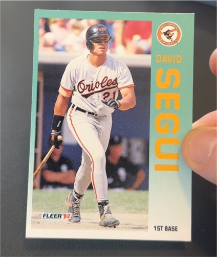 1992 Fleer #27 David Segui — front