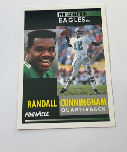 1991 Pinnacle #348 Randall Cunningham — front