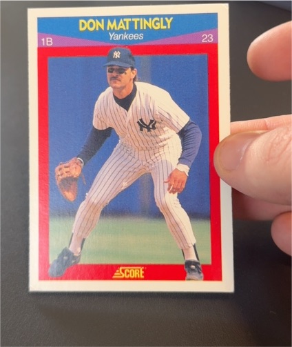 1990 Score 100 Superstars #10 Don Mattingly — front