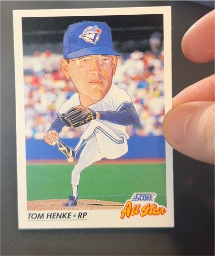 1992 Score #439 Tom Henke — front