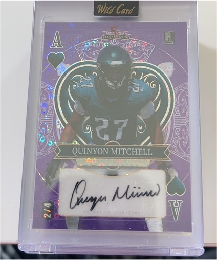 2024 Wild Card 5 Card Draw #S5CDM-QM Quinyon Mitchell — front