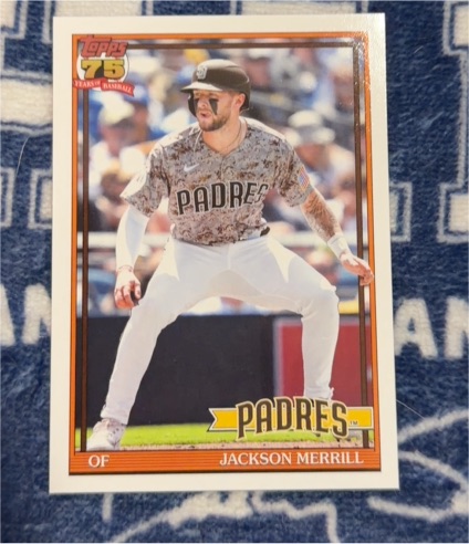 2026 Topps Series 1 1991 Topps #T91-78 Jackson Merrill — front