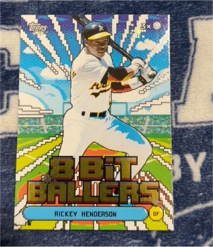 2026 Topps Series 1 #8B-17 Rickey Henderson 8 Bit Ballers — front