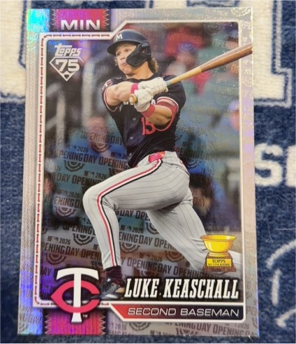 2026 Topps Series 1 #3 Luke Keaschall — front