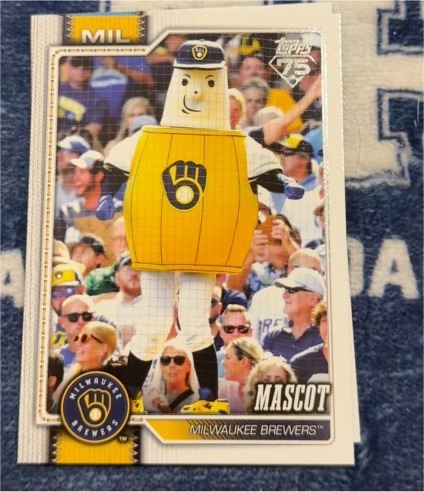 2026 Topps Series 1 Celebration #M-27 Mascot - Milwaukee Brewers — front