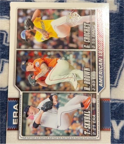 2026 Topps Series 1 #327 AL ERA Leaders Skubal Brown Crochet — front