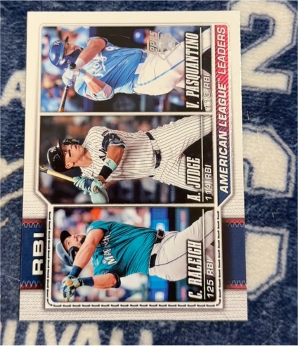 2026 Topps #211 Vinnie Pasquantino / Cal Raleigh / Aaron Judge — front