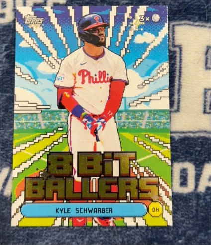 2026 Topps #8B-25 Kyle Schwarber 8 Bit Ballers — front