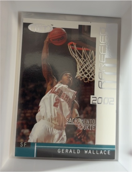 2002 SAGE Hit Rarefied Emerald #R40 Gerald Wallace — front