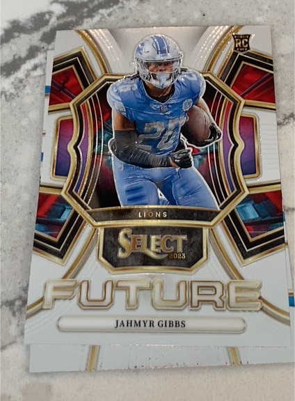 2023 Panini Select #FUT-JGI Jahmyr Gibbs — front