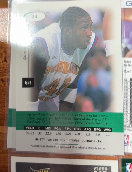 2000 Fleer #24 Gerald Wallace — front