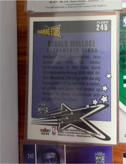 2002-03 Fleer Tradition #245 Gerald Wallace — front