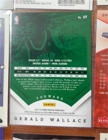 2013-14 Panini Prestige #69 Gerald Wallace — front