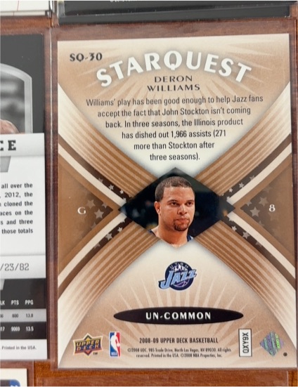 2008-09 Upper Deck First Edition #SQ-30 Deron Williams — front