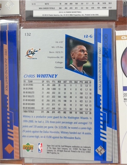 2001 Upper Deck #132 Chris Whitney — front