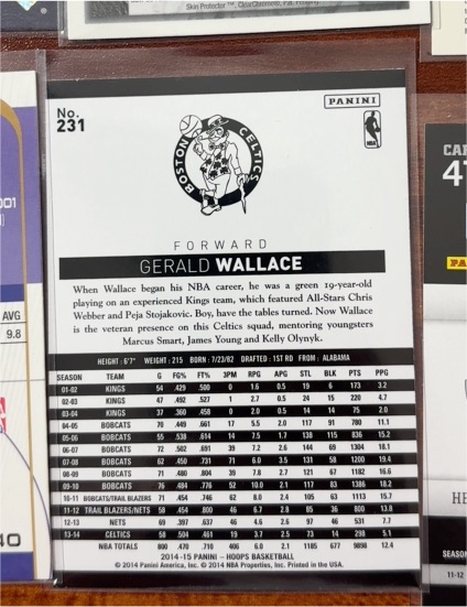 2014-15 Panini #231 Gerald Wallace — front