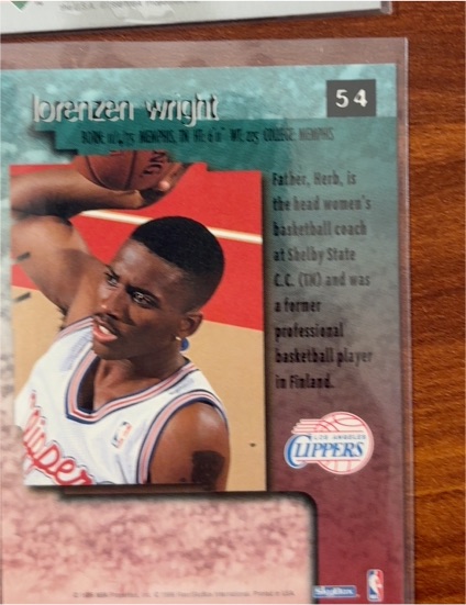 1996-97 Upper Deck #54 Lorenzen Wright — front