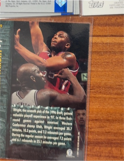1996 Upper Deck #9 Antoine Wright — front