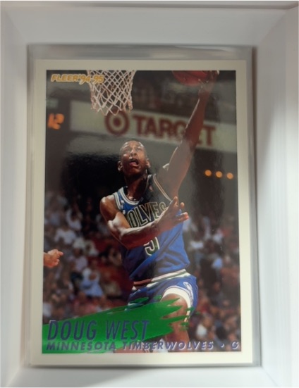 1994-95 Fleer #137 Doug West Minnesota Timberwolves — front
