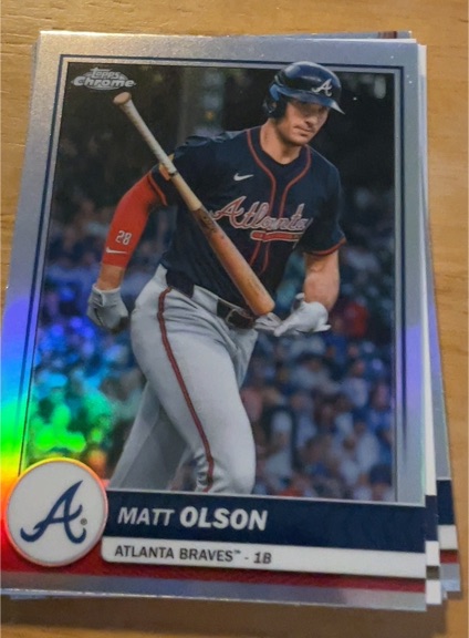 2026 Topps Series 1 Chrome #89 Matt Olson — front