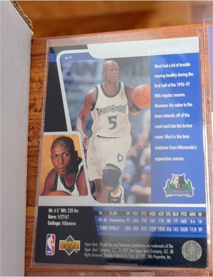 1996 Upper Deck #67 Doug West — front