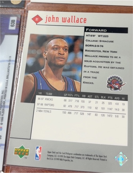 1996-97 Upper Deck #81 John Wallace — front
